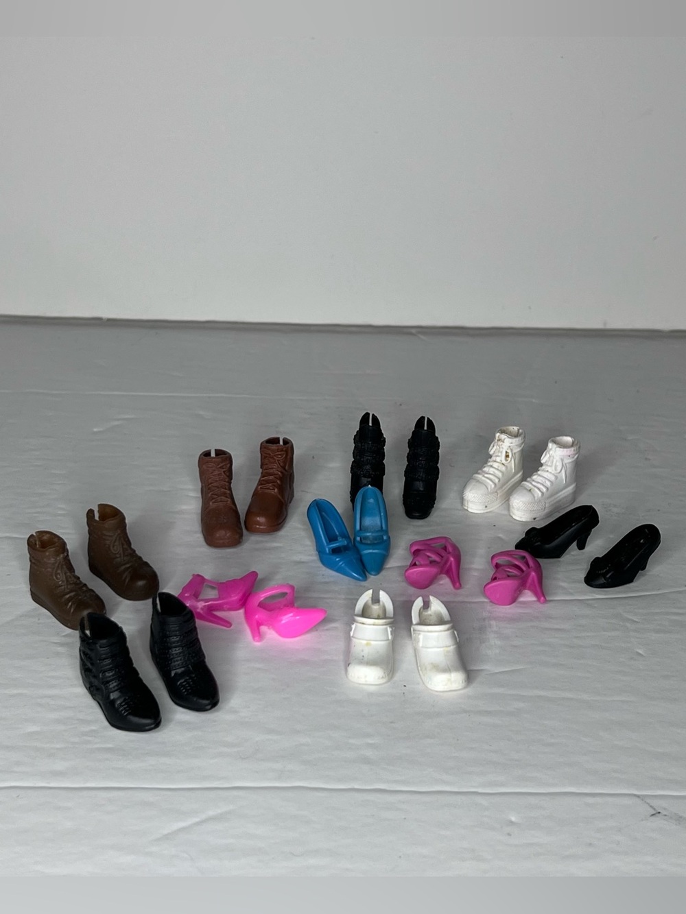 Barbie & Other Dolls 10 pairs of Shoes Boots High Heels Nurse Crocs